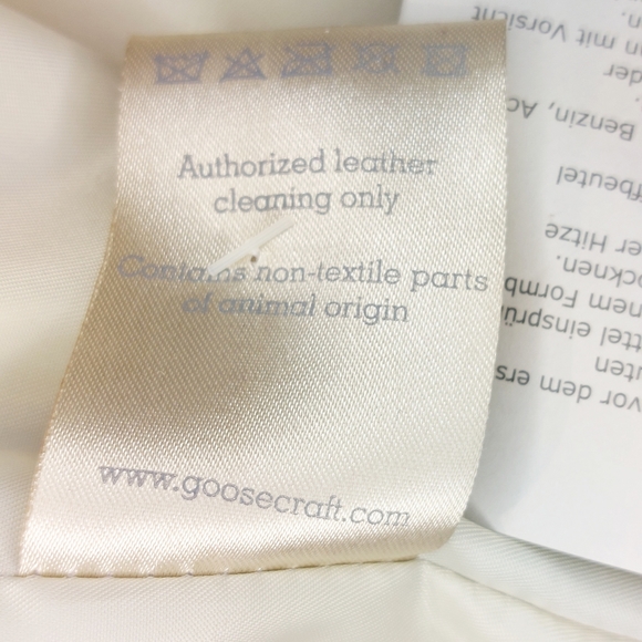 Goosecraft ivory leather biker jacket,  XL, NWT - Picture 8 of 10